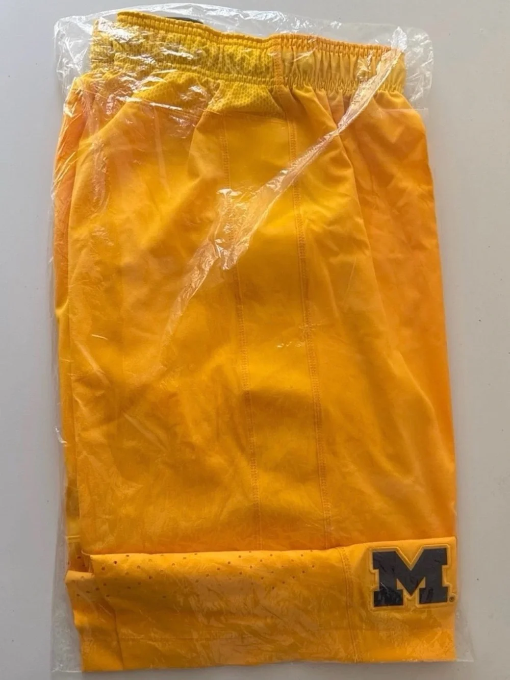 New Nike Jordan Michigan Wolverines Basketball Shorts Maize Men’s XLT NCAA